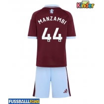 Aston Villa Johan Manzambi #44 Heimtrikotsatz Kinder 2026-27 Kurzarm (+ Kurze Hosen)